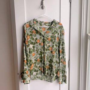Reformation Violet Blouse (Size L)